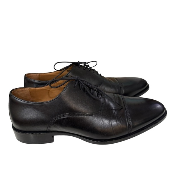 Johnston & Murphy size 10.5 Medium Men’s Black Leather Lace Up Shoes 15 2481 - Picture 1 of 7